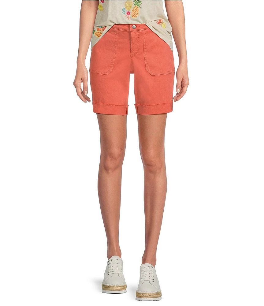 NYDJ Diana Stretch Denim Relaxed Fit Shorts
