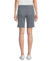 NYDJ Ella Malaga Stripe Side Slit Hem Shorts