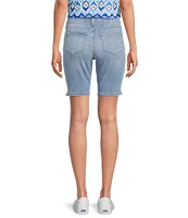 NYDJ Ella Straight Side Slit Denim Shorts