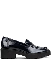 NYDJ Henna Crinkle Patent Platform Loafers