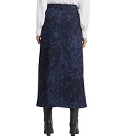 NYDJ High Rise A-Line Long Slit Skirt