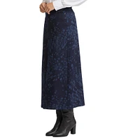 NYDJ High Rise A-Line Long Slit Skirt