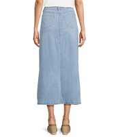 NYDJ High Rise A-Line Long Slit Skirt