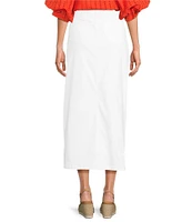 NYDJ High Rise Denim Midi Skirt