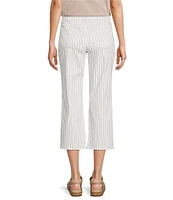NYDJ High Rise Straight Leg Relaxed Fit Cropped Stretch Denim Jeans