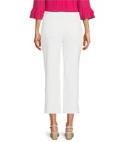 NYDJ Joni High Rise Straight Leg Relaxed Fit Cropped Stretch Denim Jeans