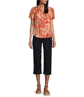 NYDJ Joni Lift Tuck® Technology Relaxed Capri Jeans