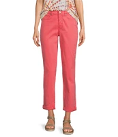 NYDJ Margot High Rise Slim Straight Girlfriend Jeans
