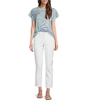 NYDJ Margot High Rise Slim Straight Girlfriend Jeans