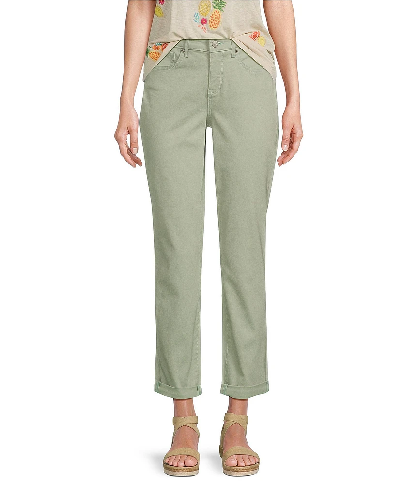 NYDJ Margot High Rise Slim Straight Girlfriend Jeans