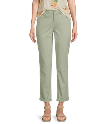 NYDJ Margot High Rise Slim Straight Girlfriend Jeans