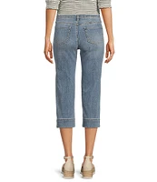 NYDJ Marilyn Lift Tuck® Technology Straight Leg Double Button Waistband Crop Jeans