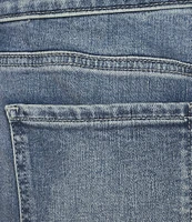 NYDJ Marilyn Mid Rise Ankle Straight Cropped Stretch Denim Jeans