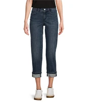 NYDJ Marilyn Cool Embrace® Stretch Denim Slim Straight Mid Rise Capri Stretch Jeans