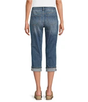 NYDJ Marilyn Cool Embrace® Stretch Denim Slim Straight Mid Rise Capri Stretch Jeans