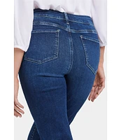 NYDJ Marilyn Stitching Straight Leg High Waisted Jeans