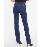 NYDJ Marilyn Stitching Straight Leg High Waisted Jeans