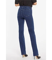 NYDJ Marilyn Stitching Straight Leg High Waisted Jeans