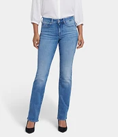 NYDJ Marilyn Stitching Straight Leg High Waisted Jeans