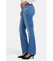 NYDJ Marilyn Stitching Straight Leg High Waisted Jeans