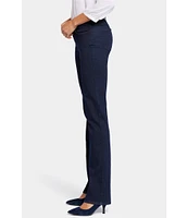 NYDJ Marilyn Stitching Straight Leg High Waisted Jeans