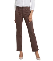 NYDJ Marilyn Straight Leg High-Rise Utility Pocket Jeans