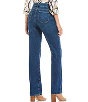 NYDJ Marilyn Straight Leg Mid Rise Jeans