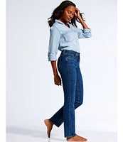 NYDJ Marilyn Straight Leg Mid Rise Jeans