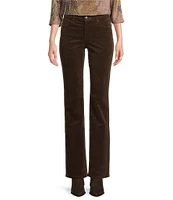 NYDJ Marilyn Straight Leg Mid Rise Fine Wale Corduroy Jeans