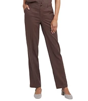 NYDJ Marilyn Stretch Linen Blend Straight Leg Pants
