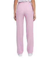 NYDJ Marilyn Stretch Linen Blend Straight Leg Pants