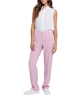 NYDJ Marilyn Stretch Linen Blend Straight Leg Pants