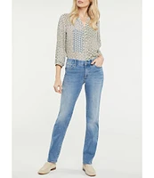 NYDJ Marilyn Waist Match Straight Leg Jeans