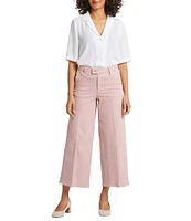 NYDJ Mona High Rise Wide Leg Ankle Trouser Jeans