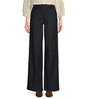 NYDJ Mona Stretch Denim High Rise Wide Leg Trouser Jeans