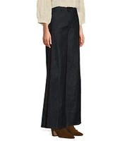 NYDJ Mona Stretch Denim High Rise Wide Leg Trouser Jeans