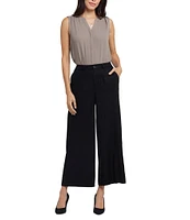 NYDJ Morgan Wide Leg Cropped Trouser Pants