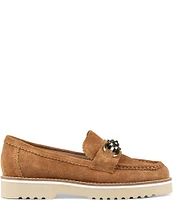 NYDJ Owens Suede Chain Detail Loafers