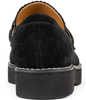 NYDJ Owens Suede Chain Detail Loafers