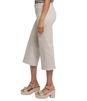 NYDJ Petite Size Brigitte High Waisted Wide Leg Capri Jeans