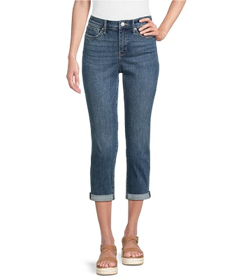 NYDJ Petite Size Chloe Lift Tuck® Technology Mid Rise Skinny Capri Jeans