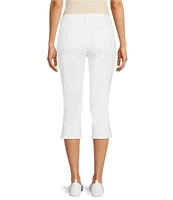 NYDJ Petite Size Chloe Side Slit Hem Capri Jeans