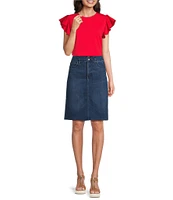 NYDJ Petite Size High Waist Pencil Skirt
