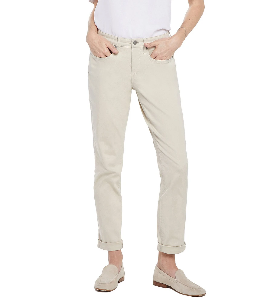 NYDJ Petite Size Margot High Rise Slim Straight Girlfriend Jeans