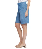 NYDJ Petite Size Relaxed High-Rise Bermuda Shorts