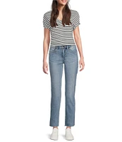 NYDJ Petite Size Sheri Lift Tuck® Frayed Hem Ankle Jean