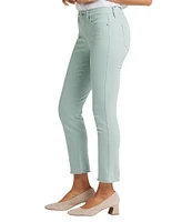 NYDJ Petite Size Sheri Slim Fit Mid Rise Ankle Stretch Denim Jeans