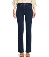 NYDJ Petite Size Sheri Slim Tonal Stitch High Rise Jeans