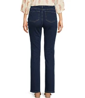 NYDJ Petite Size Sheri Slim Tonal Stitch High Rise Jeans