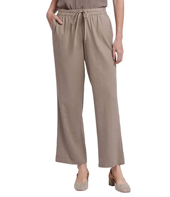 NYDJ Petite Size Stretch Drawstring Relaxed Pull-On Ankle Pants